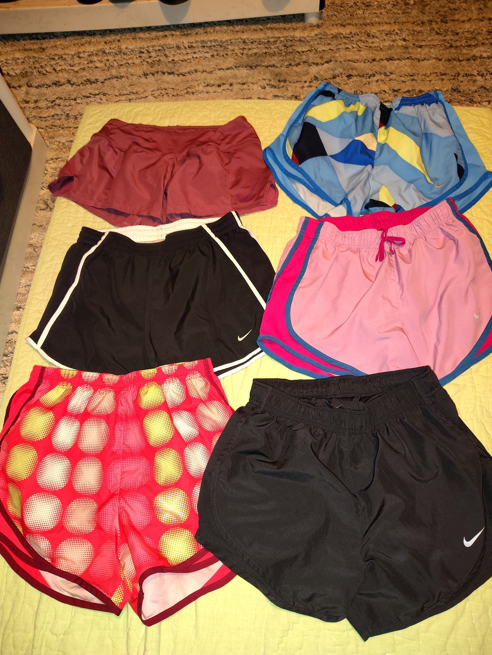 Nike Women's Athletic Shorts Assortment - Black, Pink, Blue, Maroon, Red